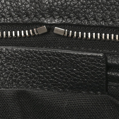 Alexander McQueen Pebbled Calfskin Mini Skull Padlock Zip Around Tote Black 7 of 12