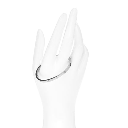 Cartier 18K White Gold Small LOVE Bracelet 16 2 of 4
