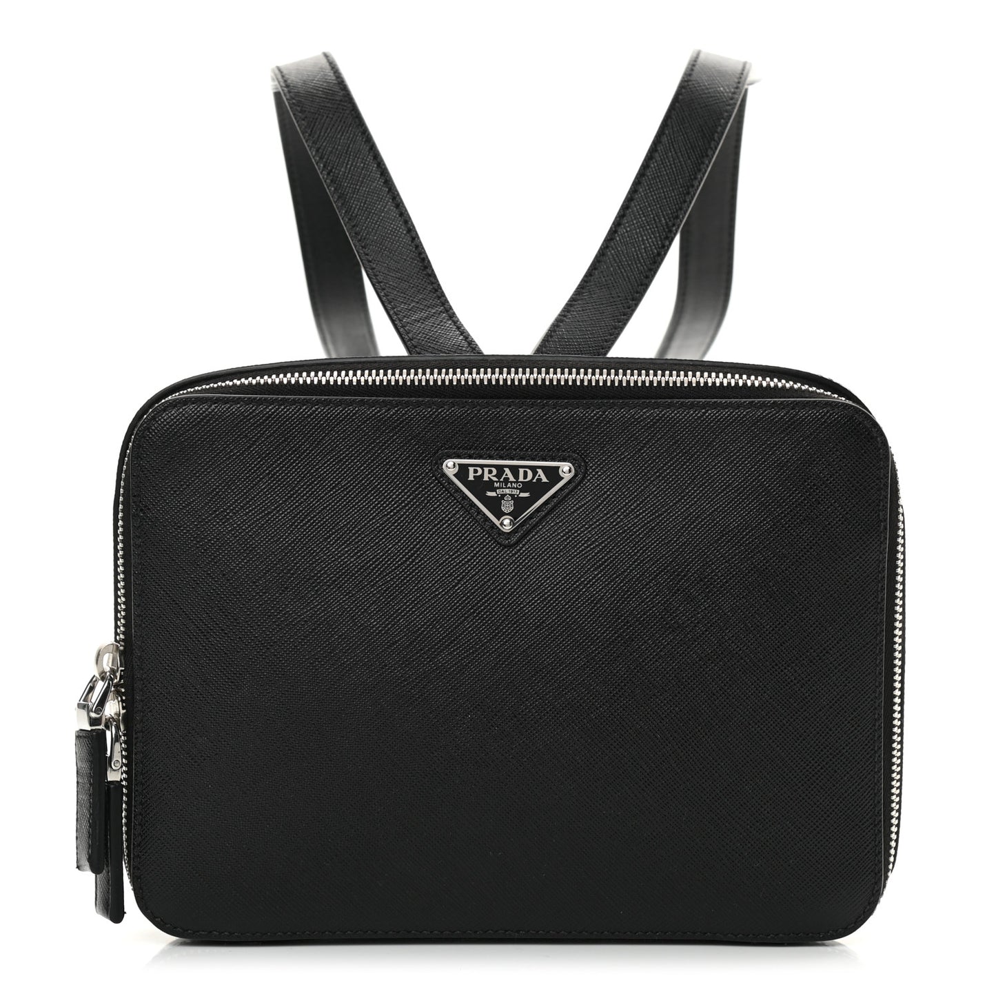 Saffiano Travel Backpack Black