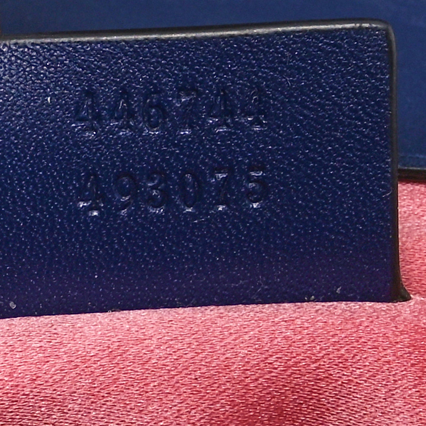 Velvet Matelasse Mini GG Marmont Shoulder Bag Cobalt Blue
