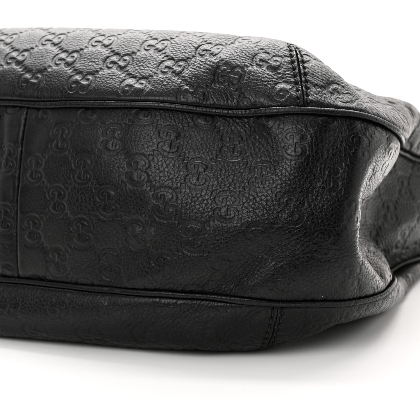 Guccissima Large New Ladies Web Hobo Black