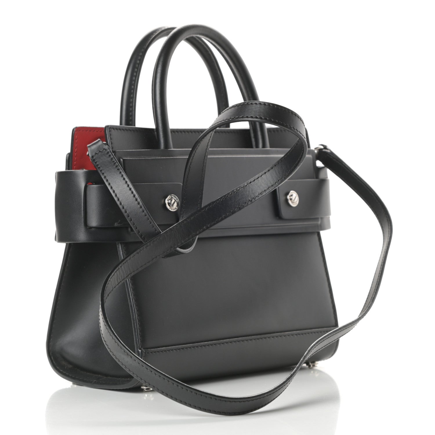 Givenchy Smooth Calfskin Mini Horizon Satchel Black 4 of 16