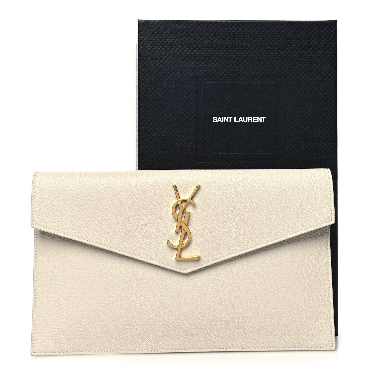 Saint Laurent Grain De Poudre Uptown Pouch Crema Soft 8 of 8