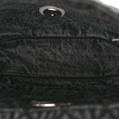Chanel Washed Denim Quilted Small Denimpression Flap Grey Black 5 of 13
