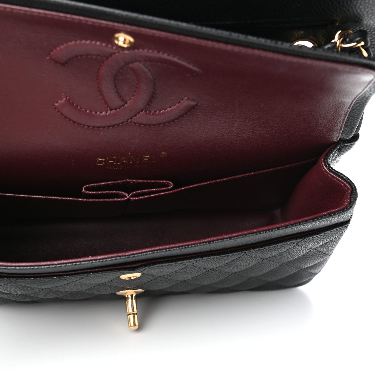 Chanel Caviar Quilted Medium Double Flap Black 5 of 9