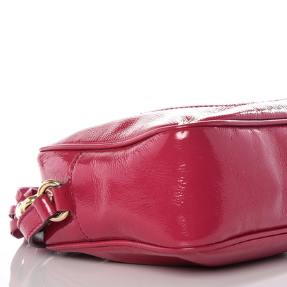Gucci Soft Patent Small Soho Disco Bag Bright Bougainvillea 10 of 12