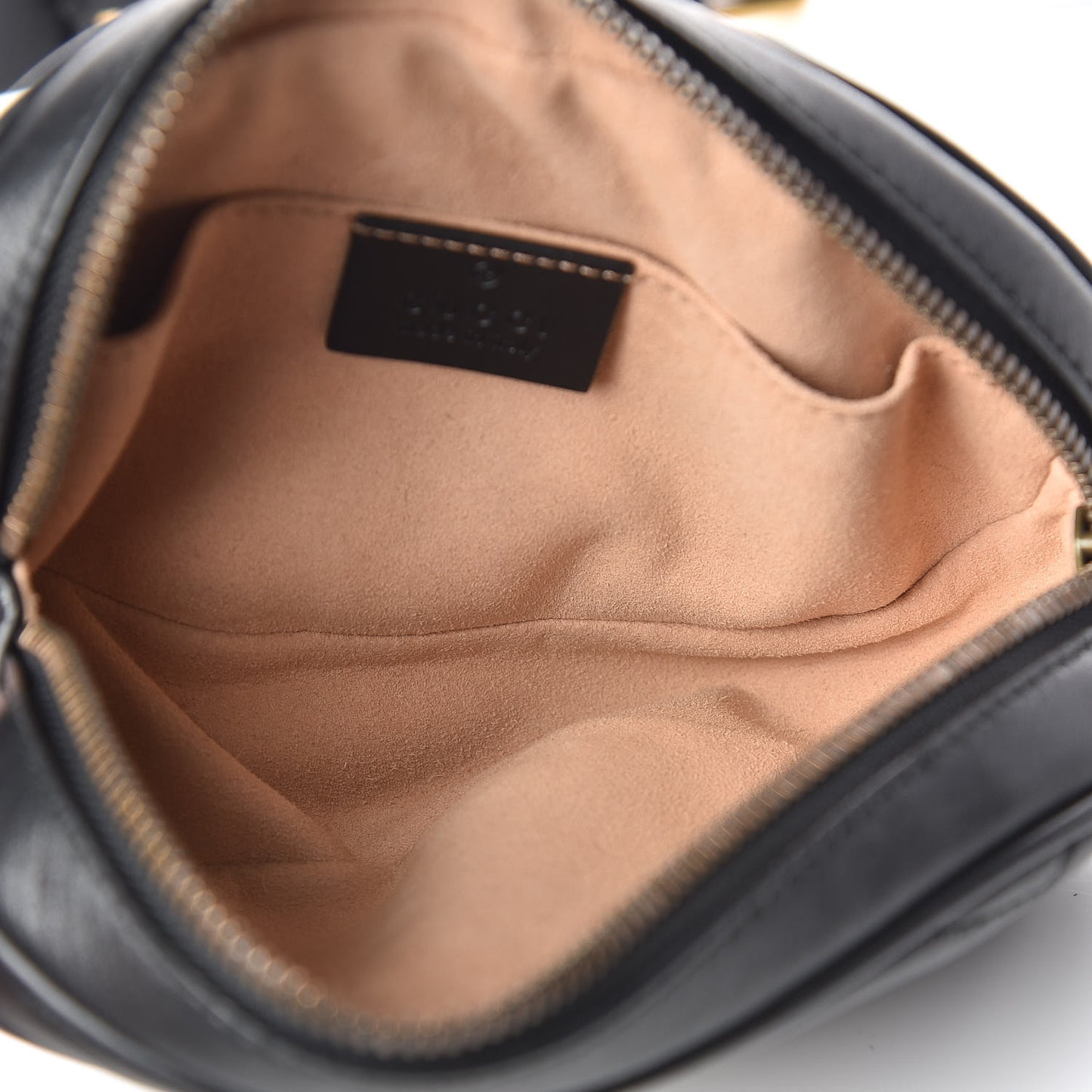 Calfskin Matelasse GG Marmont Belt Bag 95 38 Black