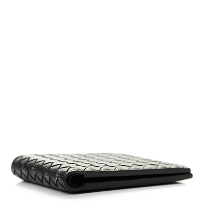 Bottega Veneta Nappa Intrecciato Paint Splatter Print Bi-Fold Wallet Black 4 of 8