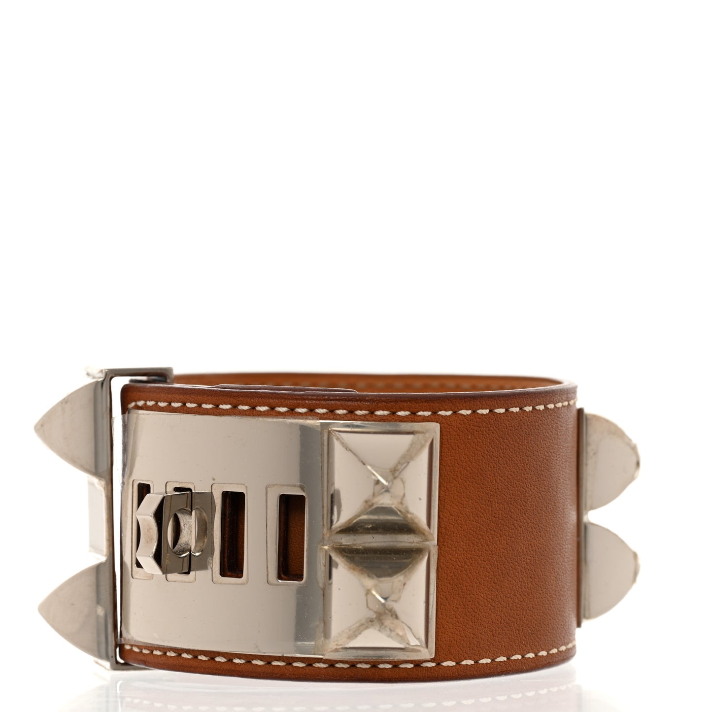 Barenia Collier De Chien CDC Bracelet L Fauve