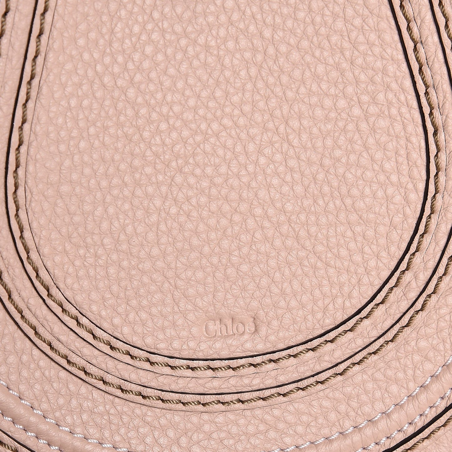 Calfskin Mini Marcie Round Crossbody Bag Blush Nude