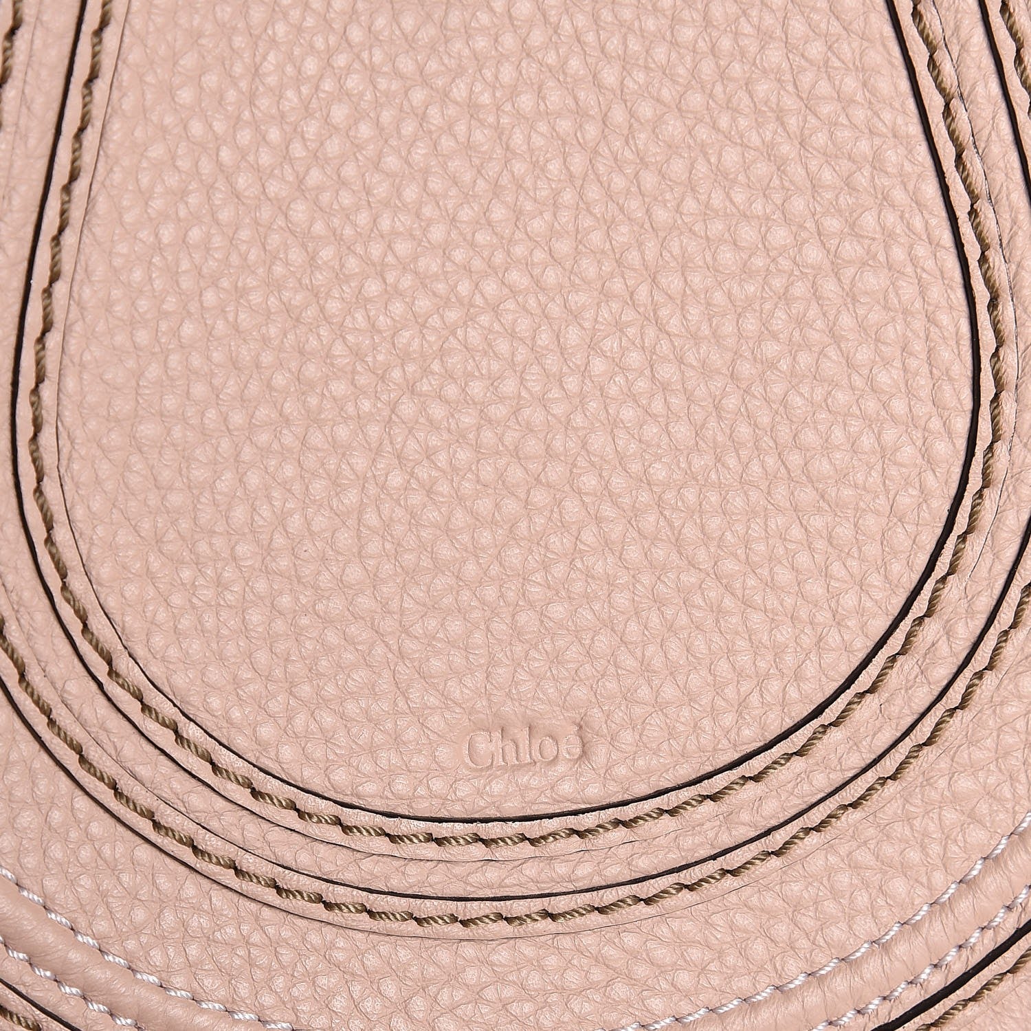 Chloe Calfskin Mini Marcie Round Crossbody Bag Blush Nude 6 of 7
