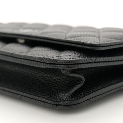 Chanel Caviar Quilted Wallet on Chain WOC Black 10 of 11