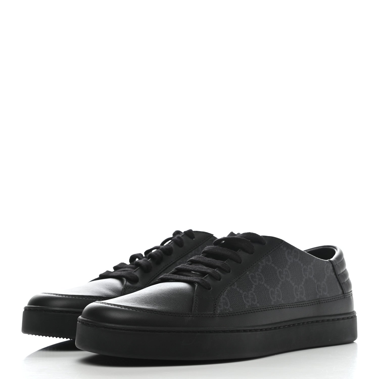 Gucci GG Supreme Monogram Mens Sneakers 8 Black 3 of 8