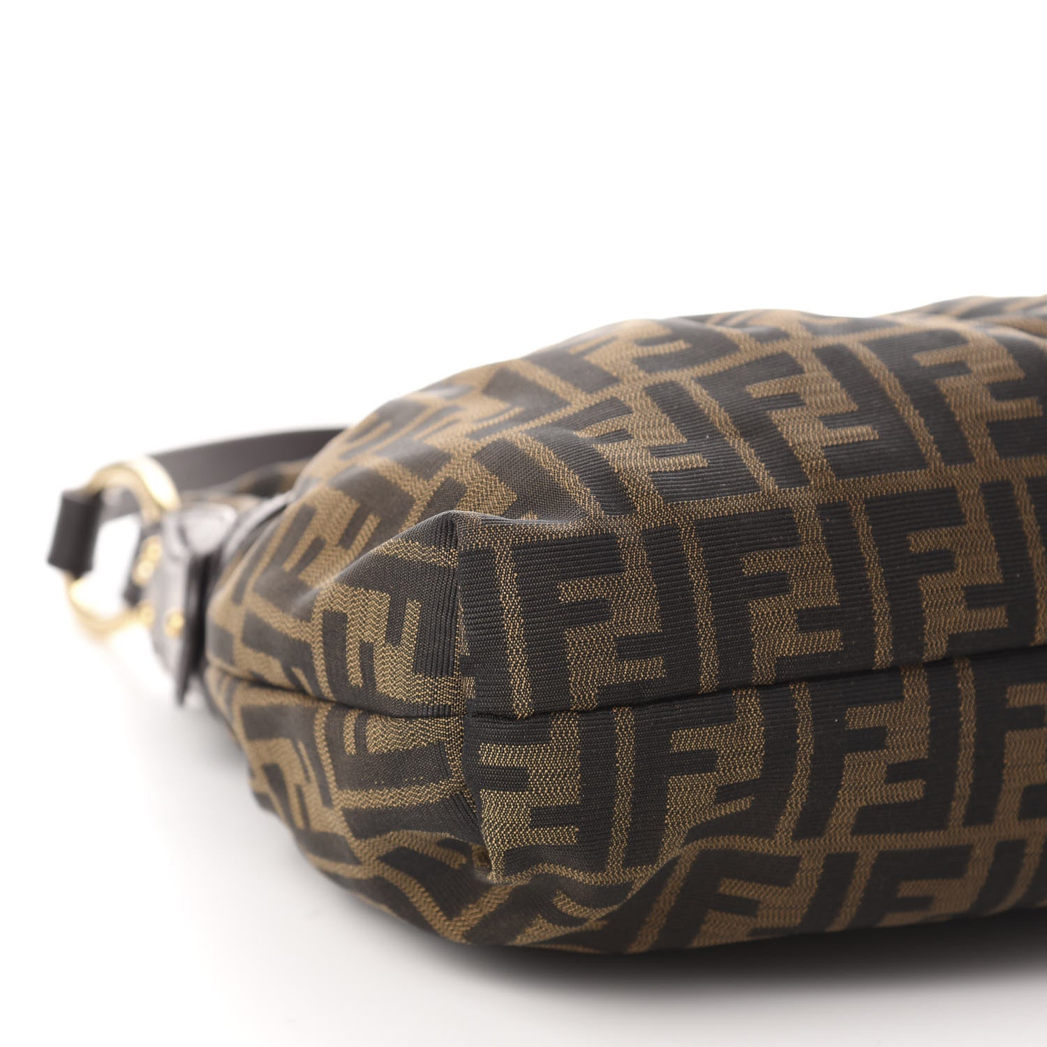 Fendi Zucca Cuoio Lucido Chef Hobo Tobacco Moro 7 of 10