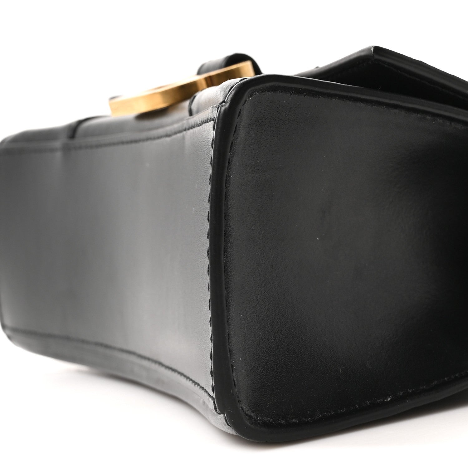 Balenciaga Shiny Box Calfskin Hourglass Top Handle Bag XS Black 9 of 9