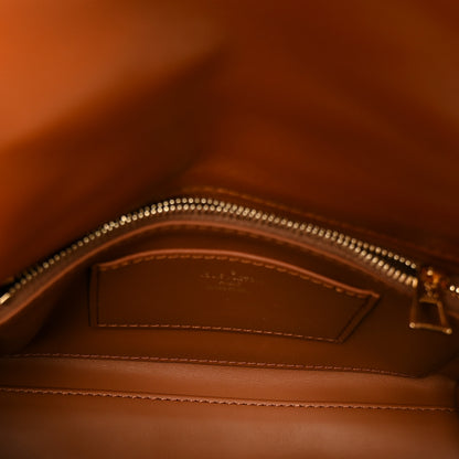Louis Vuitton Lambskin Malletage Top Handle GO-14 MM Tan 6 of 12