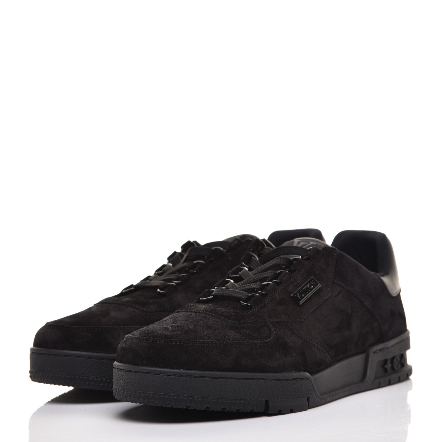 Louis Vuitton Suede Uniform Sneakers 9.5 Black 3 of 12