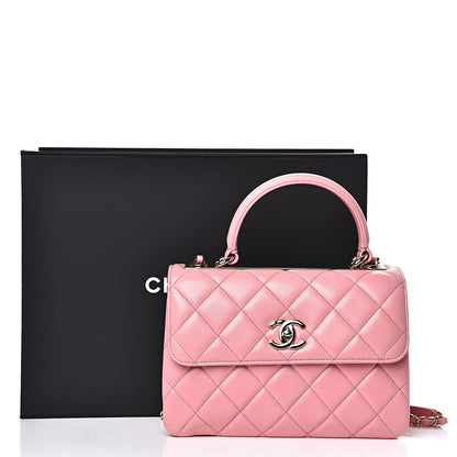 Chanel Lambskin Quilted Small Trendy CC Flap Dual Handle Bag Pink 11 of 11