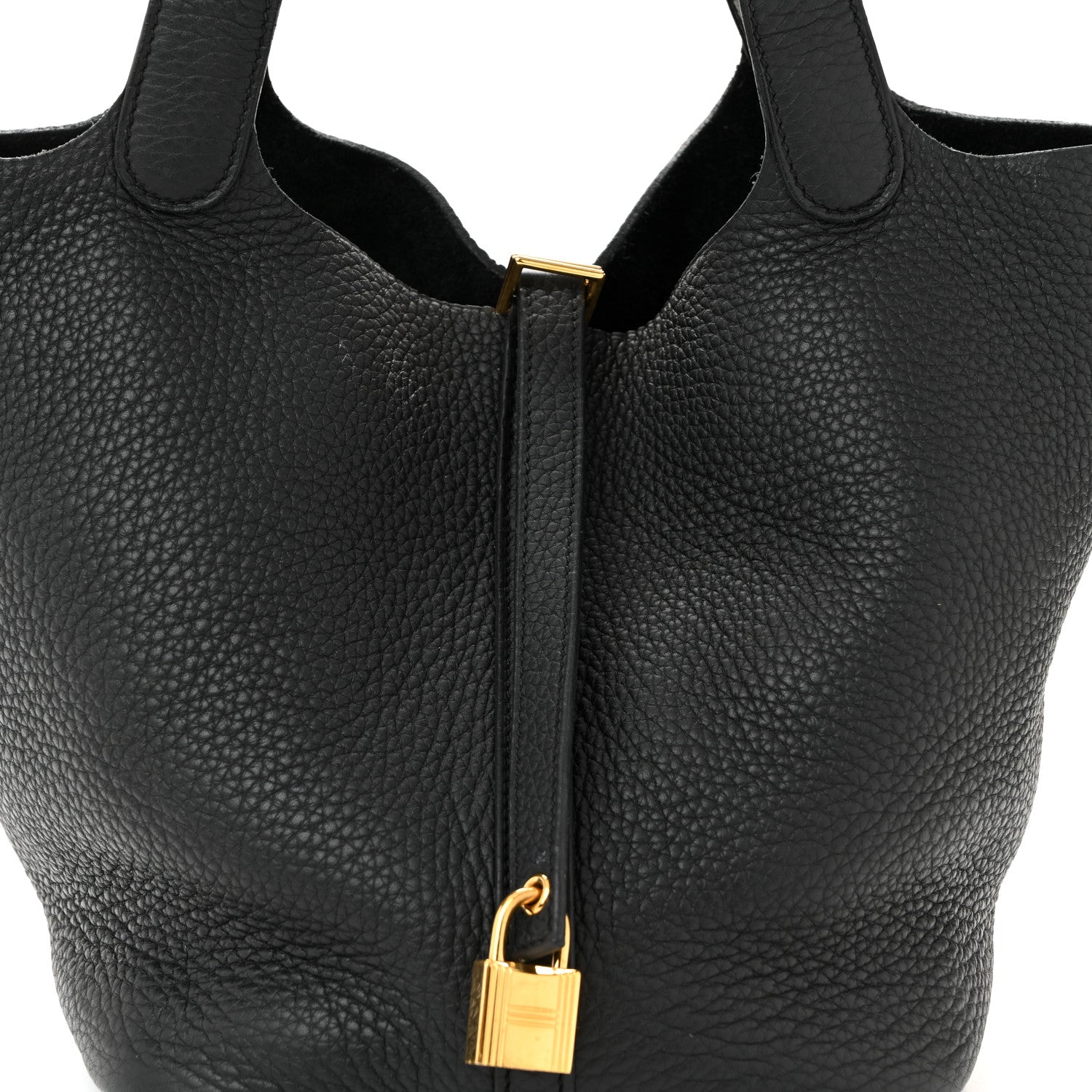 Hermes Taurillon Clemence Picotin Lock 22 MM Black 9 of 13