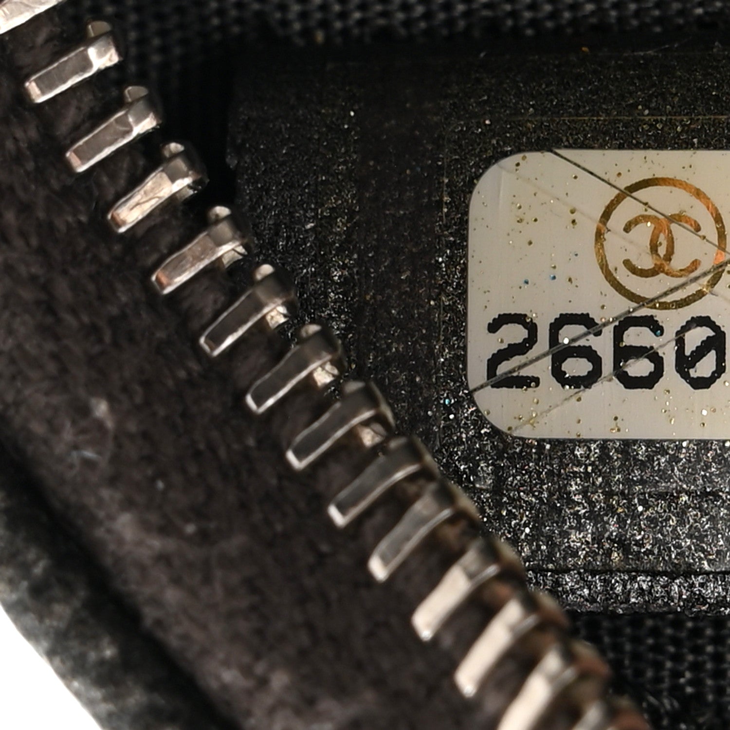 Chanel Metallic Caviar Quilted Round Filigree Crossbody Dark Silver 7 of 13