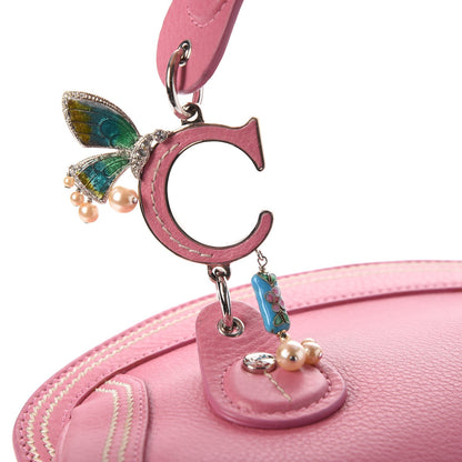 Christian Dior Calfskin Small Butterfly Detective Satchel Pink 10 of 12