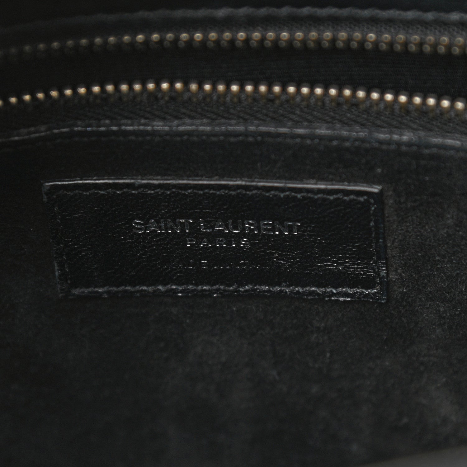 Saint Laurent Calfskin Crocodile Embossed Small Sac de Jour Black 6 of 11