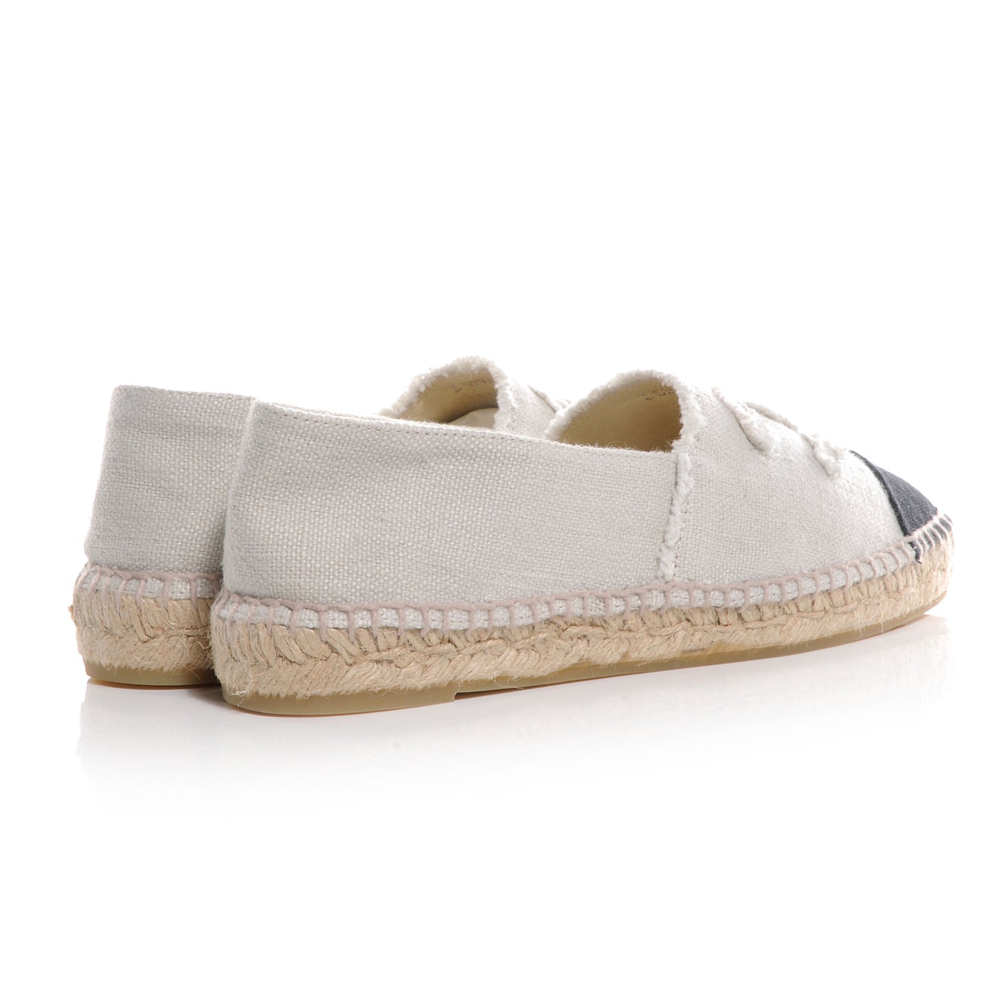 Toile Espadrilles Beige Black 41