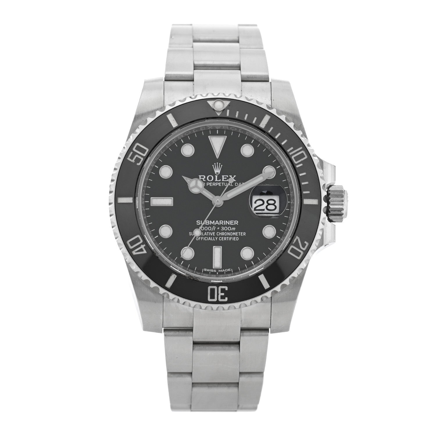 Rolex Stainless Steel 40mm Oyster Perpetual Submariner Date Watch Black 116610LN 1 of 5