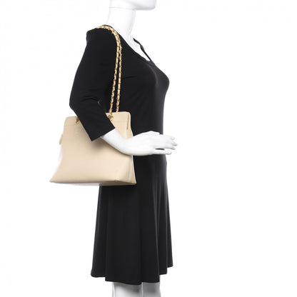 Chanel Caviar Shoulder Bag Light Beige 2 of 13