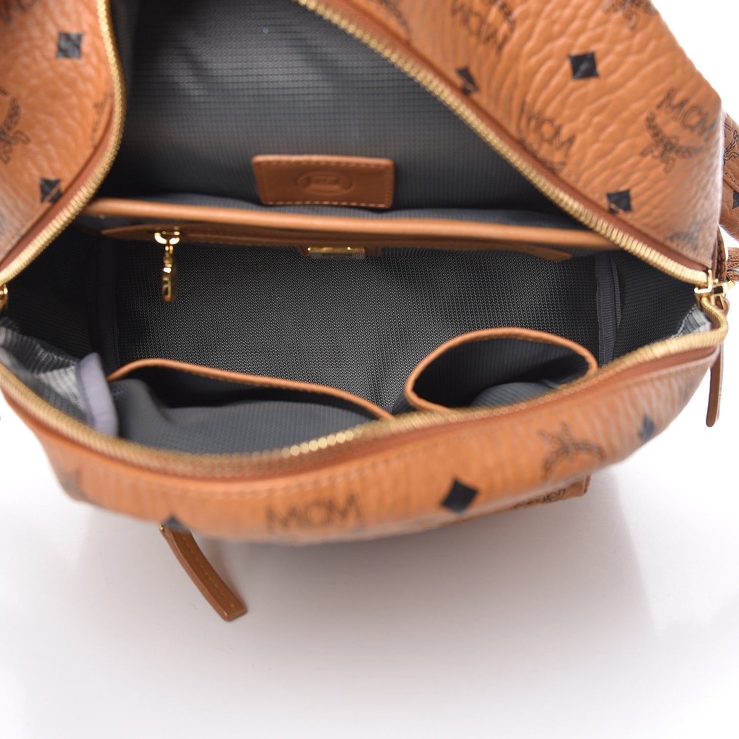 Visetos Small Side Stud Stark Backpack Cognac