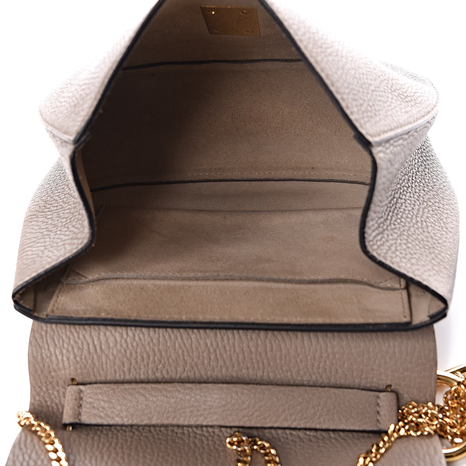 Chloe Grained Lambskin Drew Shoulder Bag Motty Grey 5 of 8