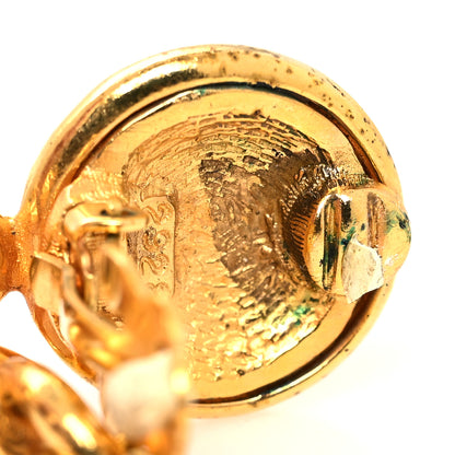 Chanel Metal CC Drop Clip On Earrings Gold 6 of 6