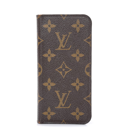 Louis Vuitton Monogram iPhone X Folio Case 1 of 12
