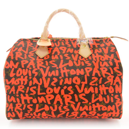 Louis Vuitton Monogram Graffiti Speedy 30 Orange 1 of 8