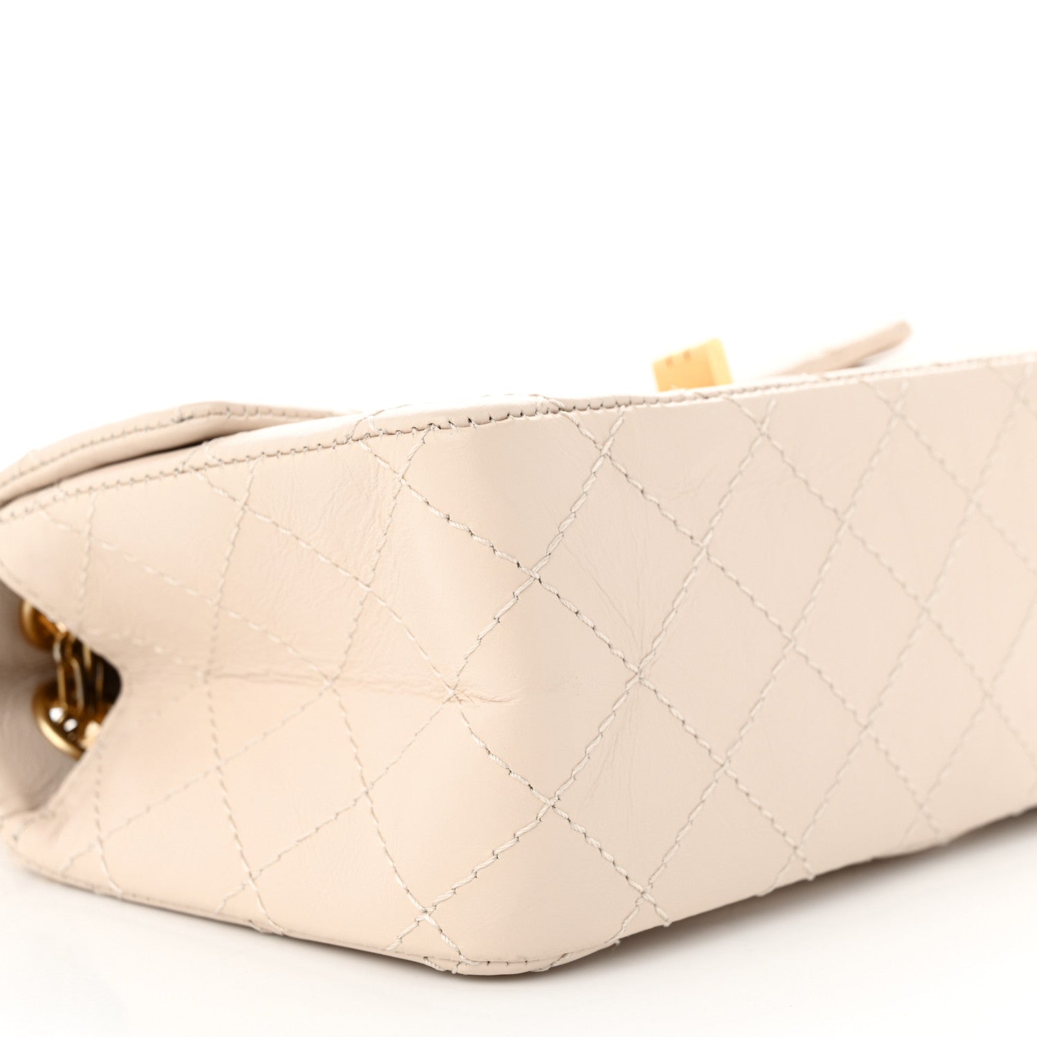 Chanel Aged Calfskin Quilted 2.55 Reissue Mini Flap Ecru 9 of 11