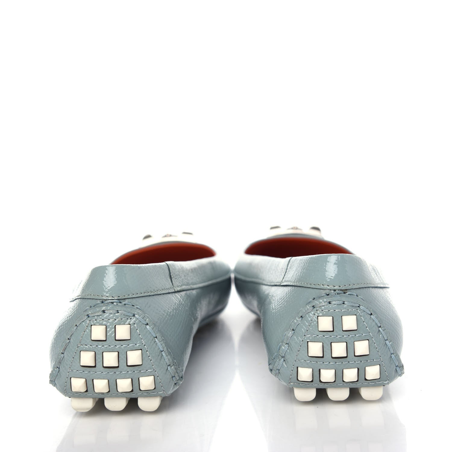 Hermes Patent Epsom Liberty Ballerina Flats 37.5 Ciel 7 of 9
