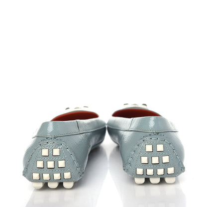 Hermes Patent Epsom Liberty Ballerina Flats 37.5 Ciel 7 of 9