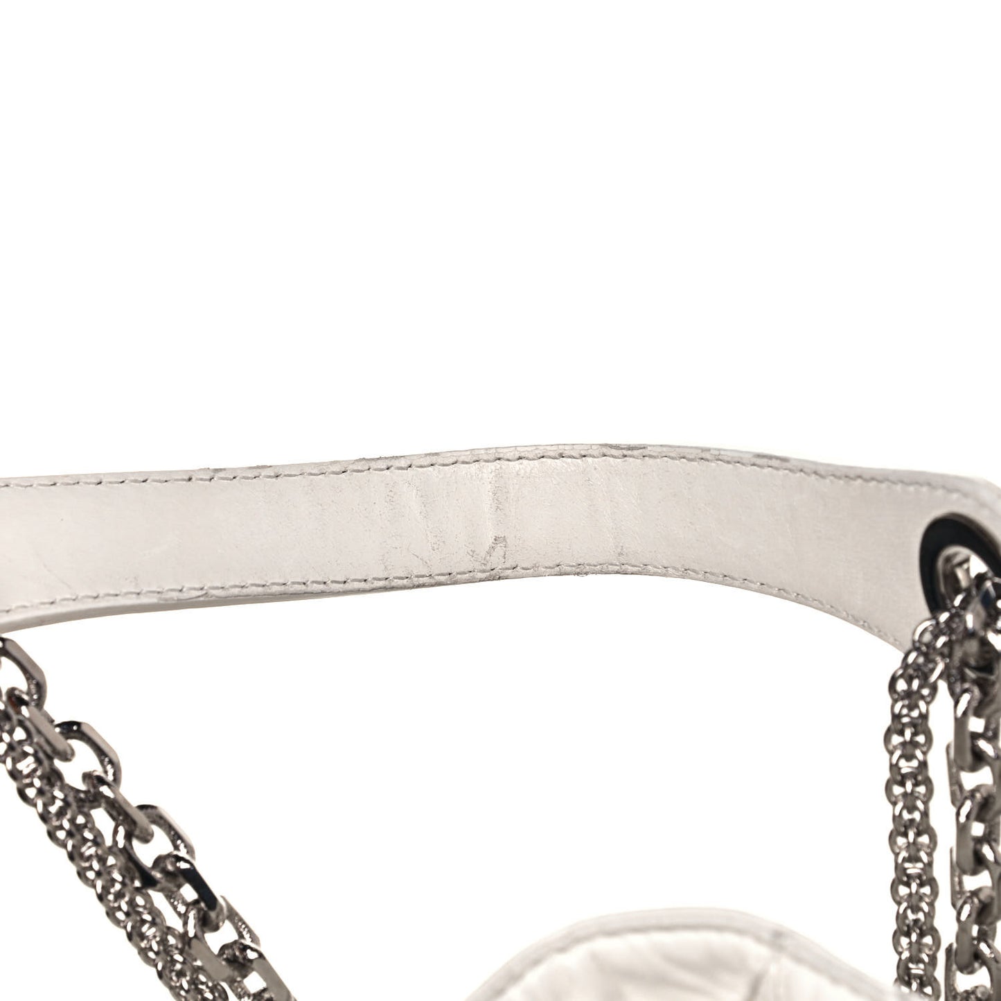 Lambskin Cannage Medium Le Trente Tote White
