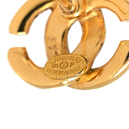 Chanel Metal CC Earrings Gold 4 of 5