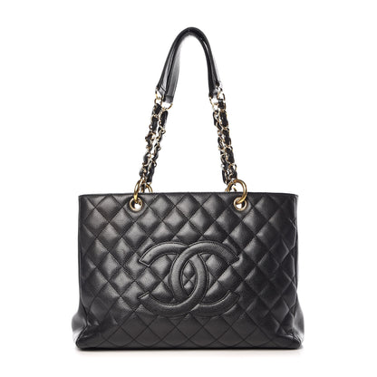 Chanel Caviar Quilted Grand Shopping Tote GST Black 1 of 16