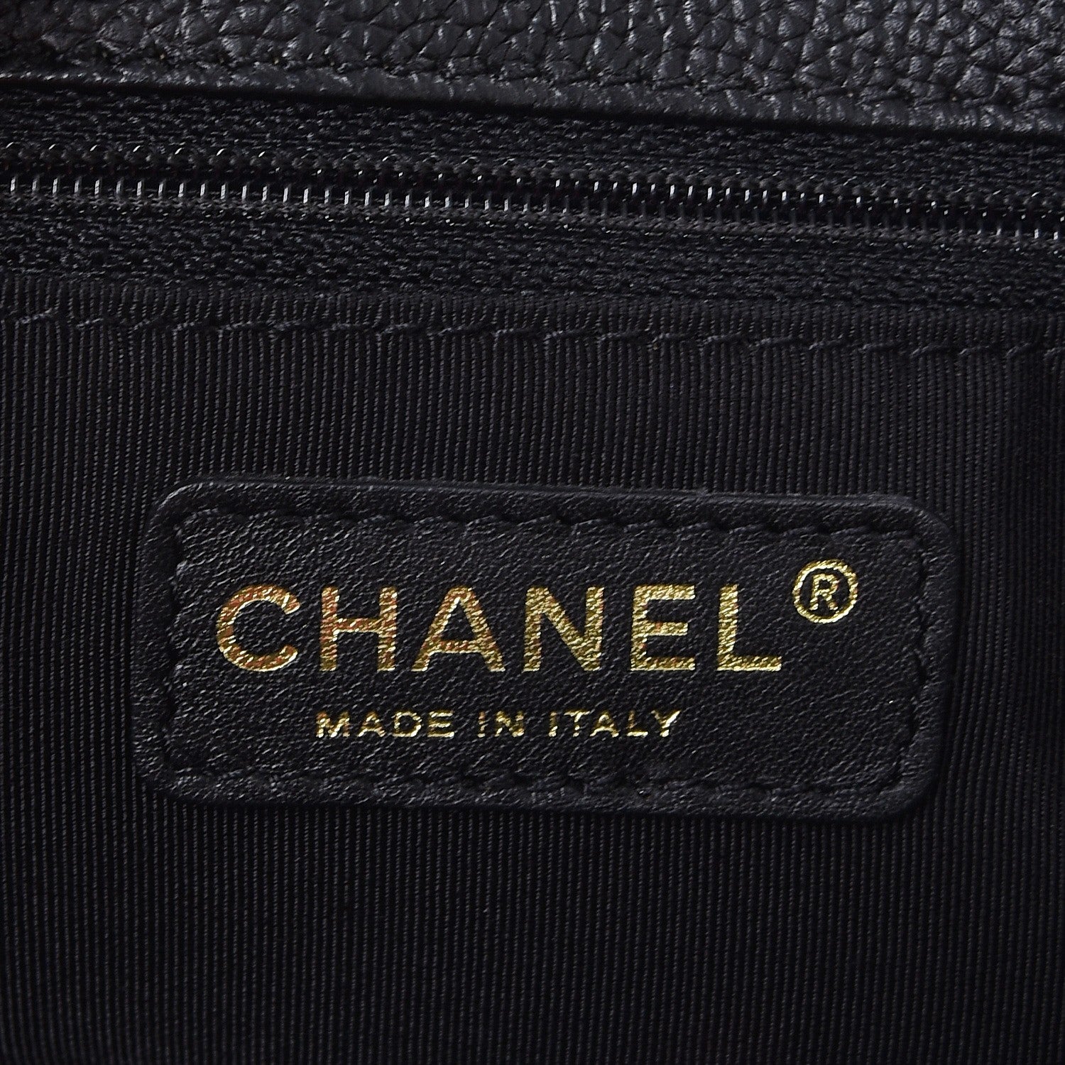 Chanel Calfskin Cerf Executive Shopper Tote Black 7 of 8