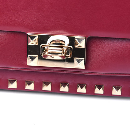 Valentino Garavani Vitello Rockstud Top Handle Shoulder Bag Cerise 11 of 11