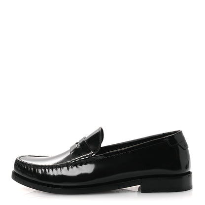 Saint Laurent Magnum Lux Calfskin Le Loafer 15 Moccasins 39 Black 1 of 12