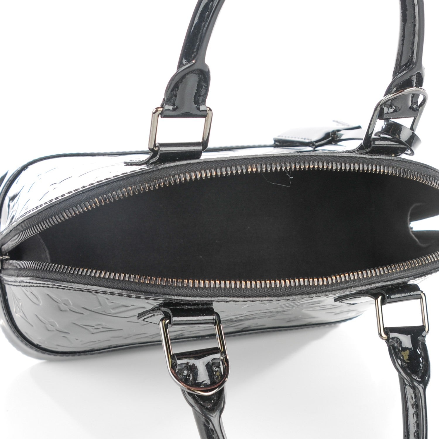 Louis Vuitton Vernis Alma BB Noir Magnetique 5 of 7