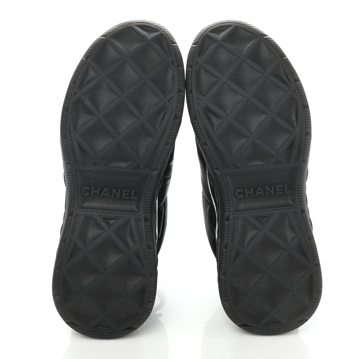 Nylon Suede Calfskin CC Sneakers 35 Black