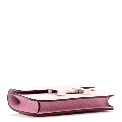 Hermes Epsom Constance Slim Wallet Mauve Sylvestre 5 of 9