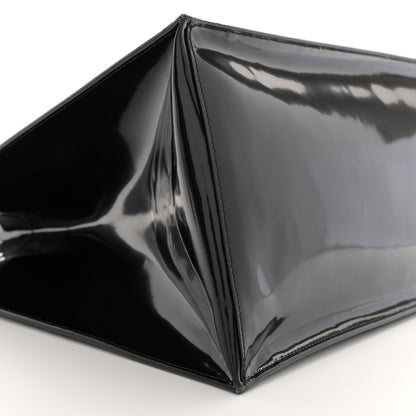 Saint Laurent Mesh Patent Rive Gauche Tote Black 9 of 11
