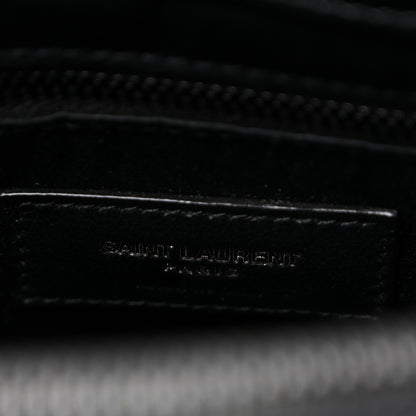 Saint Laurent Calfskin Y Quilted Monogram Monochrome Medium Loulou Chain Satchel Black 6 of 10