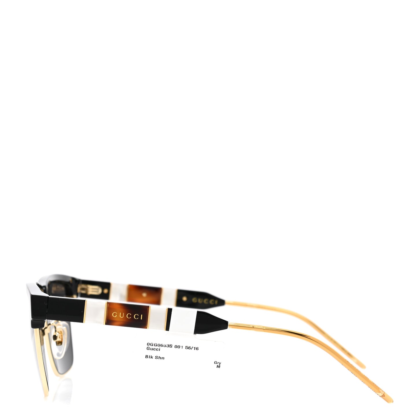 Squared Aviator GG Sunglasses GG0603S Black