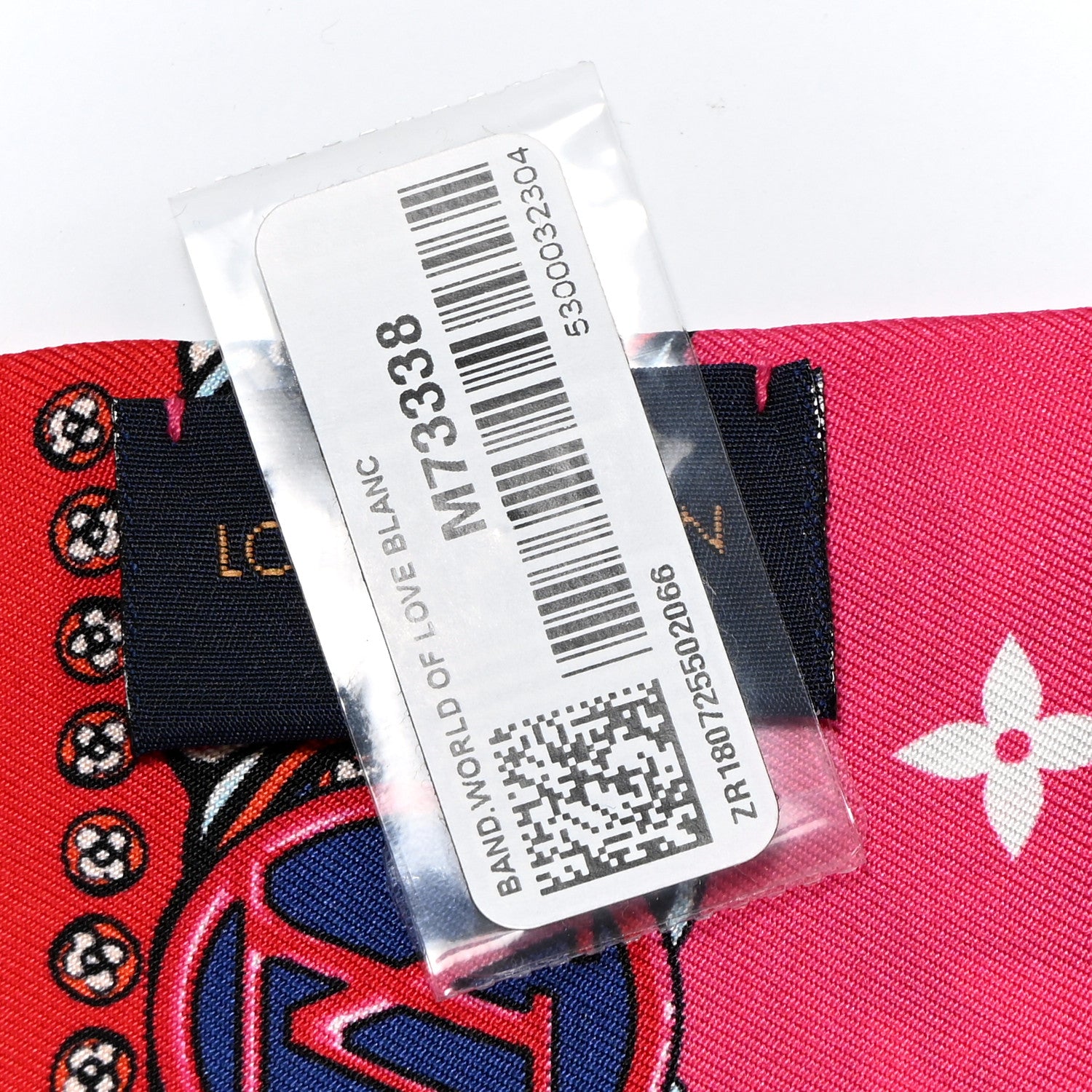 Louis Vuitton Silk Monogram World Of Love Bandeau White 3 of 10